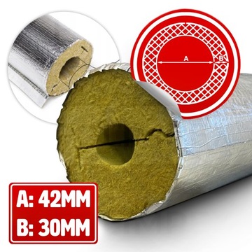 Otulina z wełny w folii alu POOLWOOL AL 42/30 1MB