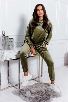 LA..MU LOCA велюровый спортивный костюм серый LAMU M/L -2
