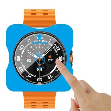 2x SZKŁO HARTOWANE DO SAMSUNG GALAXY WATCH ULTRA 47MM Z RAMKĄ DO MONTAŻU