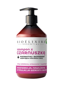 Bioelixire Czarnuszka Szampon regenerujący z postbiotykami 500ml-nowy skład