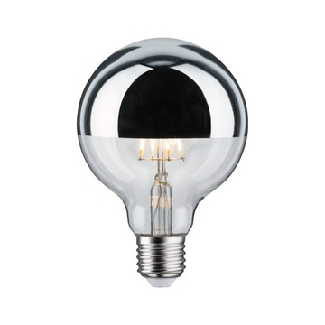 Paulmann Żarówka LED 95 DIM 6,5W E27 2700K - srebrna lustrzana