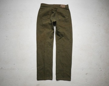 Levi's 501 vintage spodnie zielone made in usa 84 cm | 34