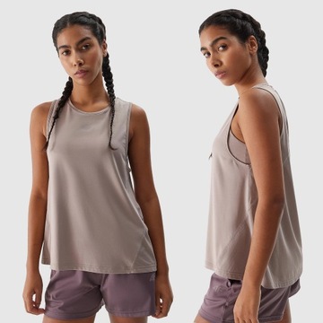 4F TOP TRENINGOWY DAMSKI KOSZULKA SPORTOWA SS24