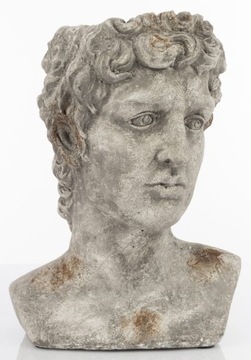 ЦВЕТОЧНЫЙ ГОРШОК КРЫШКА ГОЛОВЫ ТОРС СКУЛЬПТУРА ВИНТАЖ АНТИЧНАЯ H31 СМ ДЛЯ БАЛКОНА ТЕРРАСЫ