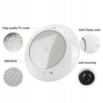 AC12V 468LED LAMPA BASENOWA IP68 WODOODPORNA 35W