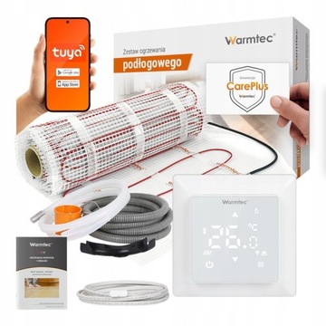 MATA GRZEJNA grzewcza POD PŁYTKI WiFi 170W/m2 Warmtec DS2-05/WRT31W 0,5m2