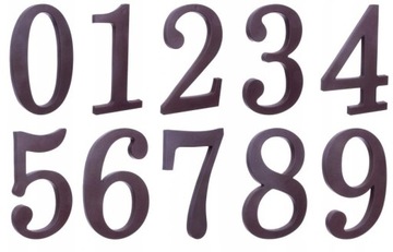 CYFRA NA DOM BUDYNEK NUMER PLASTIKOWA BRĄZ