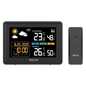 БЕСПРОВОДНАЯ ПОГОДНАЯ СТАНЦИЯ ГИГРОМЕТР НАРУЖНЫЙ ТЕРМОМЕТР ДАТЧИК ПОГОДЫ