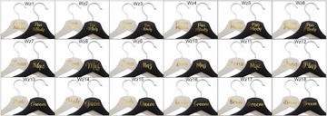 Набор свадебных вешалок GOLD, гламурная свадьба