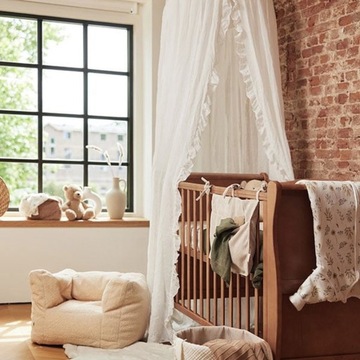 Навес над винтажной кроваткой 245 см винтажной рюша nougat jollein