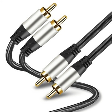 KABEL OFC HQ AUDIO RCA 2X RCA - 2XRCA CHINCH 1M