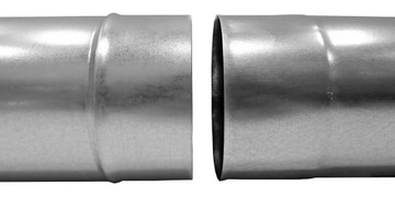 Труба прямая фи 100, оцинкованная, 1 метр DARCO