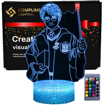 Lampka 3D nocna usb pilot HARRY POTTER