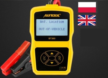 ТЕСТЕР АККУМУЛЯТОРА 12 В AUTOOL BT360 PL