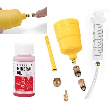 SHIMANO BRAKE BLEED KIT (metaliczny), SHIMANO OIL