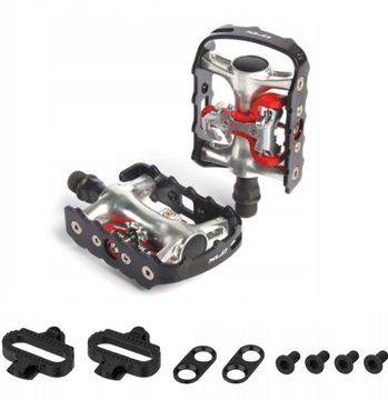 Pedały rowerowe SPD Platformowe XLC PD S01 + BLOKI