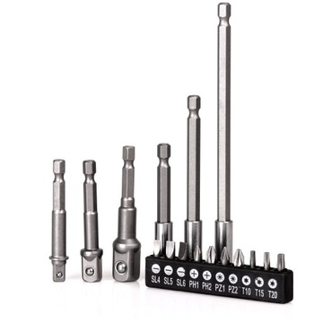 Набор БИТ, АДАПТЕРОВ, УДЛИНИТЕЛЕЙ 16 элементов