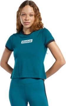 KOSZULKA DAMSKA SPORTOWA TRENINGOWA T-SHIRT ESSENTIALS LINEAR REEBOK M