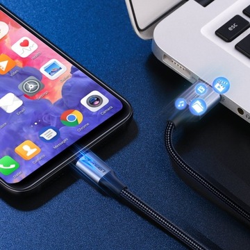 КАБЕЛЬ UGREEN STRONG USB TO USB-C БЫСТРАЯ ЗАРЯДКА QC 3.0 2A 5V 1.5M