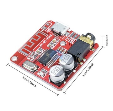 Moduł Audio Bluetooth 5.0 z gniazdem Jack 3,5mm XY-BT-MINI MP3 wejście L/R