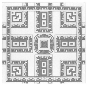 PANEL ŚCIENNY BIAŁY ANTYCZNY WZÓR SREBRNY RETRO OZDOBNY SUFITOWY W2 B-S