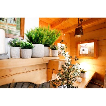 Бетонный горшок 19x16 см - архитектурный бетон