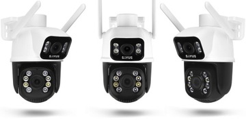 НАРУЖНАЯ ВРАЩАЮЩАЯСЯ IP WIFI ICSEE ЗУМ-КАМЕРА С ДВУМЯ ОБЪЕКТИВАМИ 2x3MPx ULTRA HD