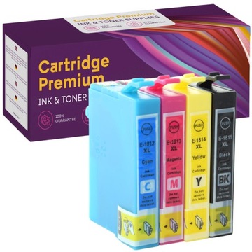 4x Tusz do EPSON 18XL XP212 XP225 XP322 XP325 XP405 XP422