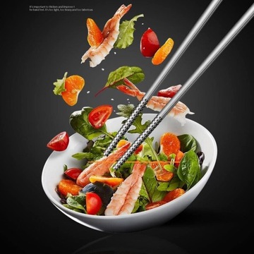 МНОГОРАЗОВЫЕ МЕТАЛЛИЧЕСКИЕ ПАЛОЧКИ ДЛЯ СУШИ, ЭЛЕГАНТНЫЙ НАБОР ИЗ 5 ПАР