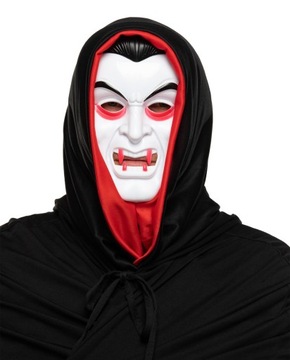 MASKA WAMPIR KAPTUR HORROR PRZEBRANIE HALLOWEEN