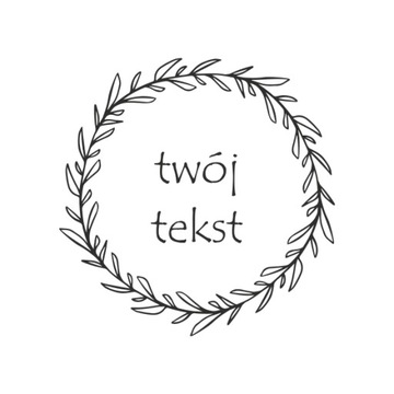 Stempel z wiankiem - PERSONALIZACJA