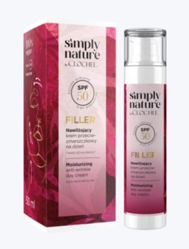 Krem przeciwstarzeniowy do twarzy Clochee Simply Nature 50 SPF na dzień