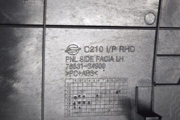 KRYT DESKY ROZDĚLOVACÍ SSANGYONG KORANDO 2.2 XDI 2017 RHD