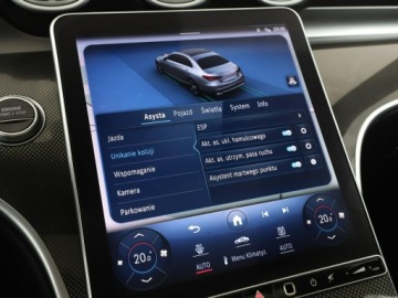 Mercedes Klasa C W206 Limuzyna Plug-in 2.0 300e 313KM 2021 Mercedes C 300 PHEV full LED skóra/alcantara, zdjęcie 28