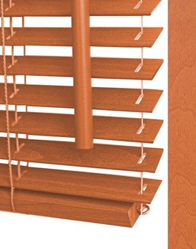 ŻALUZJE WIŚNIA ROLETY DREWNIANE 25MM 40x210