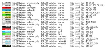 Сменный скотч Brother TZE-112 6мм прозрачный/красный.