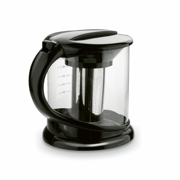 Szklany DZBANEK DO ZIÓŁ HERBATY ZAPARZACZ dzbanek z zaparzaczem stal 1,8l
