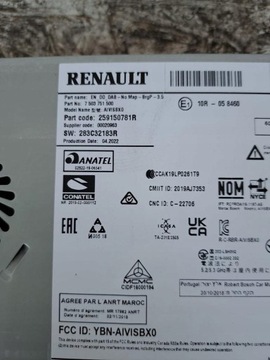 ČTEČKA KARTEL KARTY RENAULT OE 285906994R