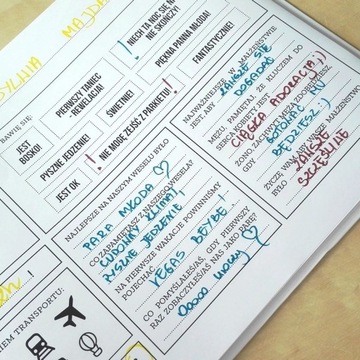 ГОСТЕВАЯ КНИГА Свадебные анкеты Фуксия Джаскьер