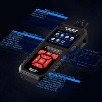 KW850 OBD II Автомобильный диагностический сканер Универсальный автомобильный сканер для считывания кодов