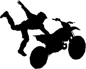 Naklejka na auto CROSS MOTOCROSS 11 cm w. 103