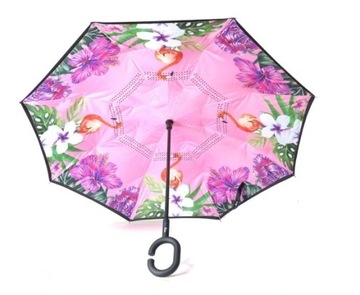 ДВУХСЛОЙНЫЙ ОБРАТНО СКЛАДЫВАЮЩИЙСЯ ЗОНТ РАЗЛИЧНЫХ КОНСТРУКЦИЙ