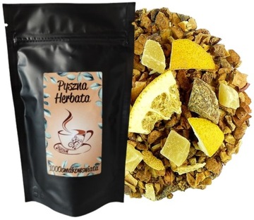 MANDARYNKA Z IMBIREM Herbata owocowa JABŁKO GRUSZKA MELON 50 g