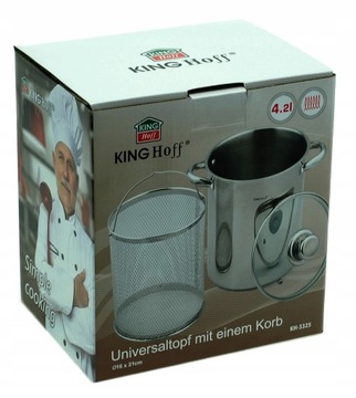 Кастрюля с корзинкой для картофеля фри, высокая кастрюля для спаржи, кастрюля для макарон.