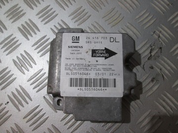 МОДУЛЬ ДАТЧИКА ПОДУШКИ БЕЗОПАСНОСТИ OPEL ASTRA G 24416703 DL