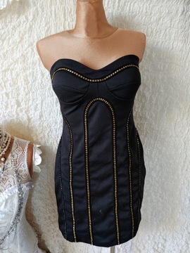 elegancka sukienka mała czarna r 36 - 38