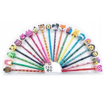 Mega Pakiet Przybory Szkolne Kredki Ołówek Gumki Gumka Temperówka Prezent