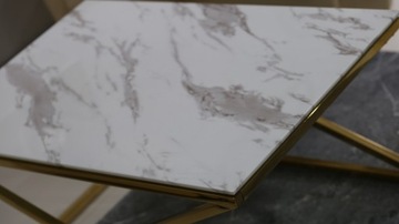 ЗОЛОТОЙ СТЕКЛЯННЫЙ СТОЛИК, ХРОМИРОВАННАЯ КОНСОЛЬ GLAMOUR СКАМЬЯ