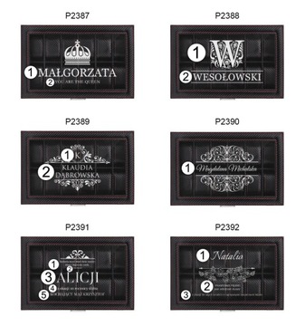 КОРОБКА-ОРГАНИЗАТОР ДЛЯ ЧАСОВ КОРОБКА С ГРАВИРОВКОЙ 12 шт. + БЕСПЛАТНО