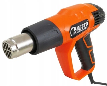 ЭЛЕКТРИЧЕСКАЯ ТЕПЛОВАЯ ПИСТОЛЕТКА 2000ВТ 5 НАКОНЕЧНИКОВ 2 СКОРОСТИ